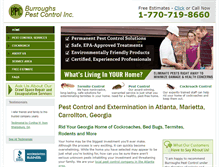 Tablet Screenshot of burroughspestcontrol.com